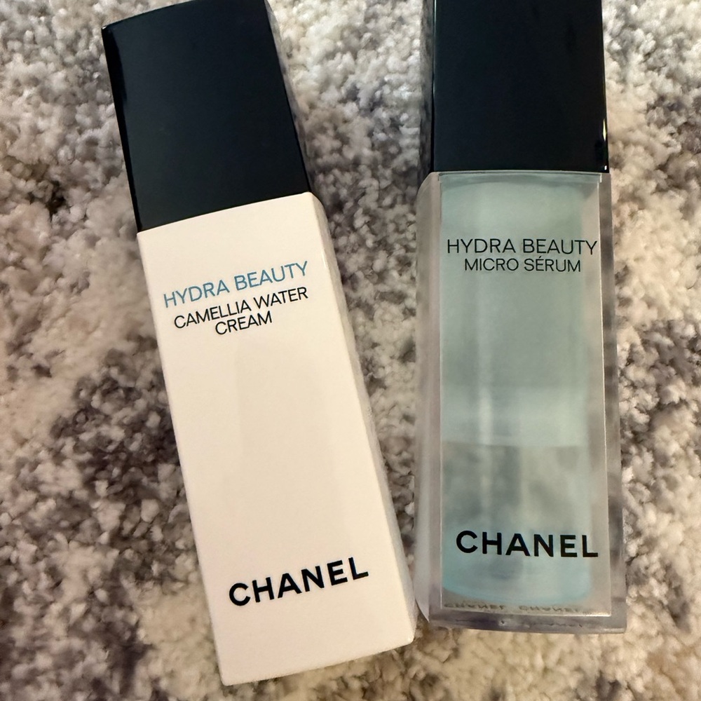 Chanel White and Blue Makeup Collection